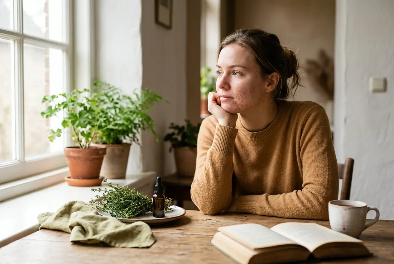 Acne en ADHD: wat zegt onderzoek? Tijm als antibacterieel alternatief