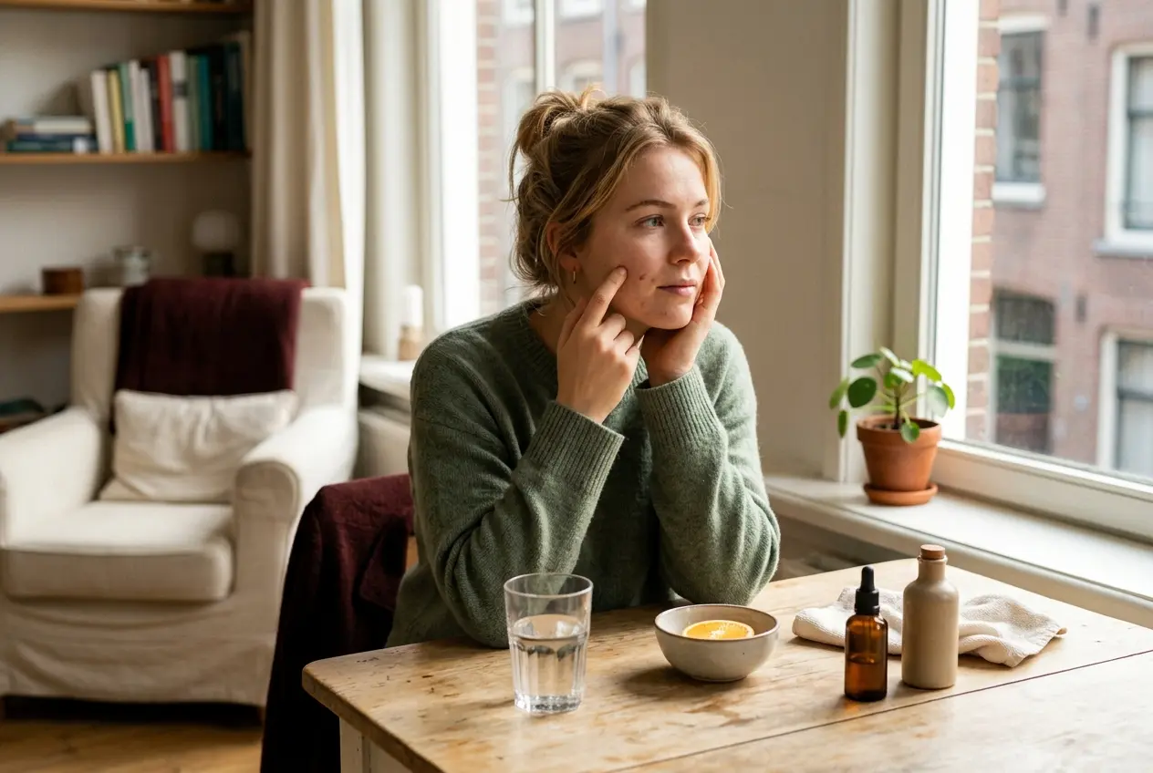 Alcohol en acne: hoe regelmatig drinken je huid beïnvloedt