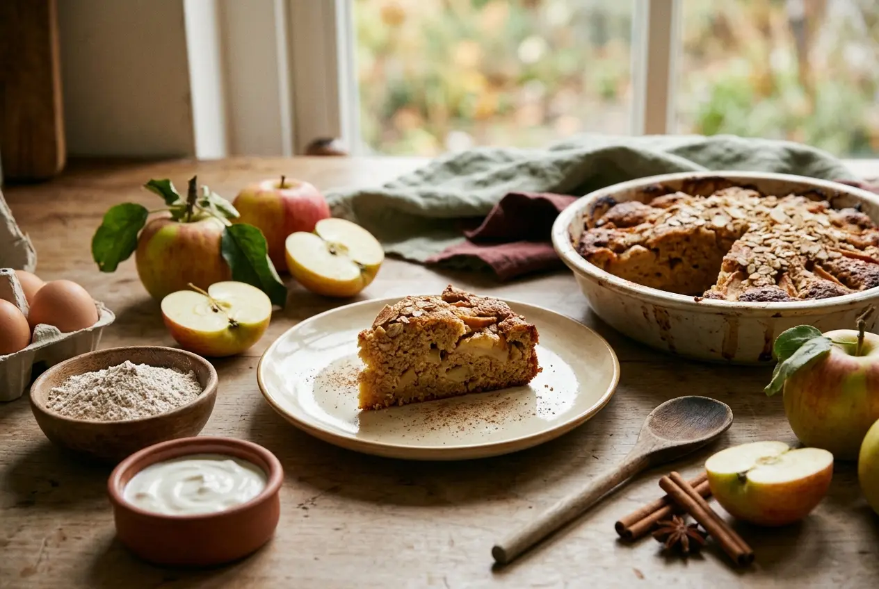 Appelcake zelf bakken: gezond en makkelijk — recept met voedingswaarden