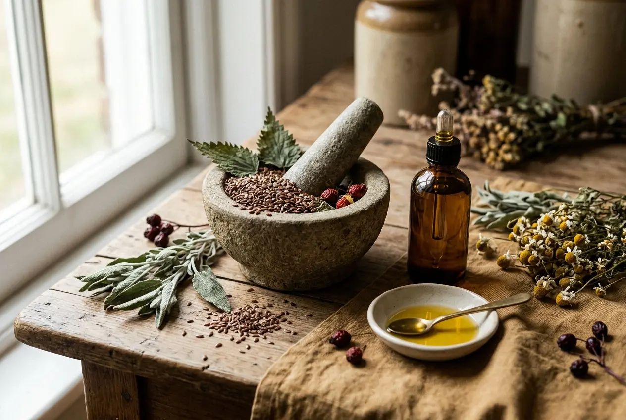 Lijnzaadolie tegen psoriasis: hoe omega-3 ontstekingen vermindert