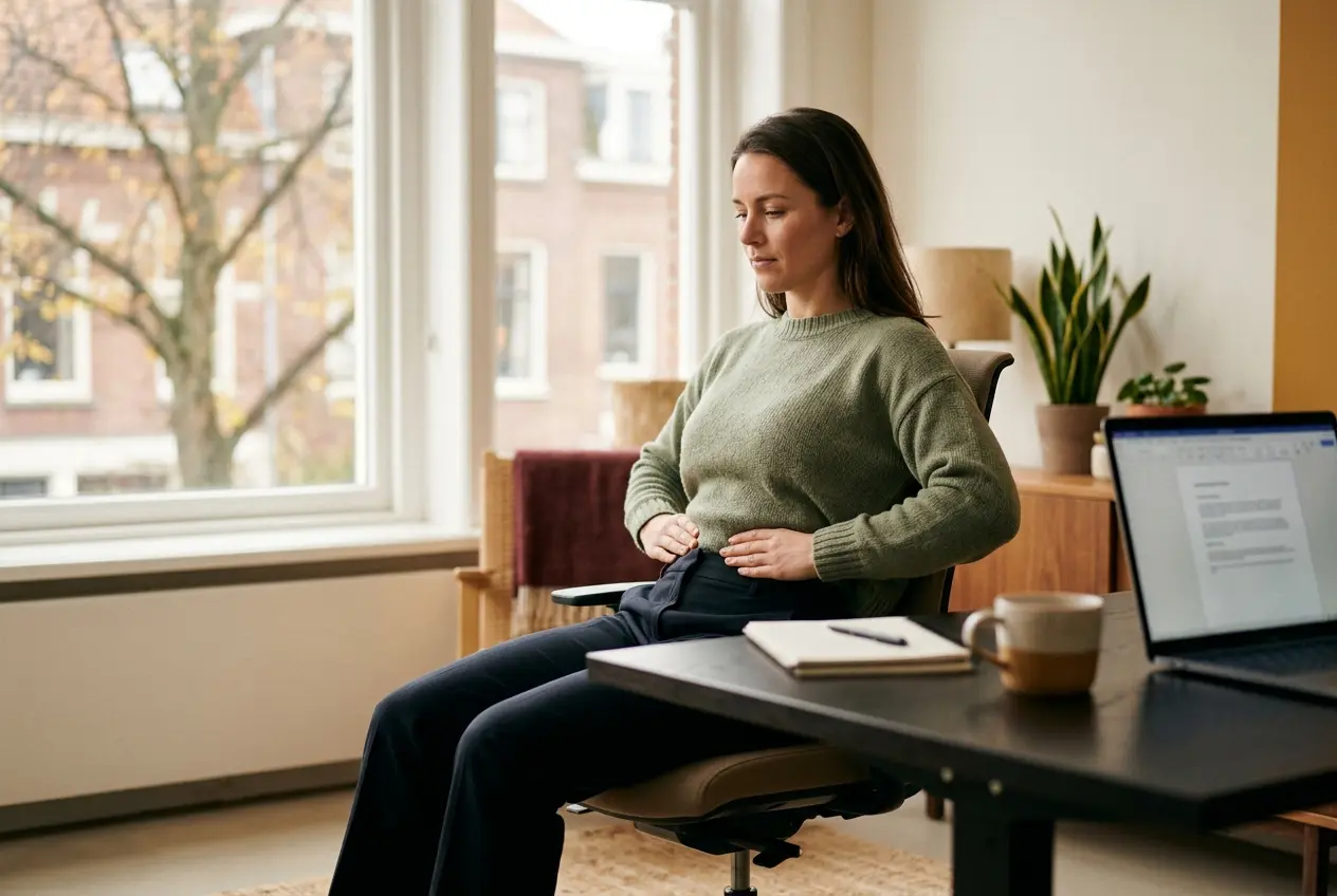 Buikspieren trainen op kantoor: sterke core voor betere houding en gezondheid