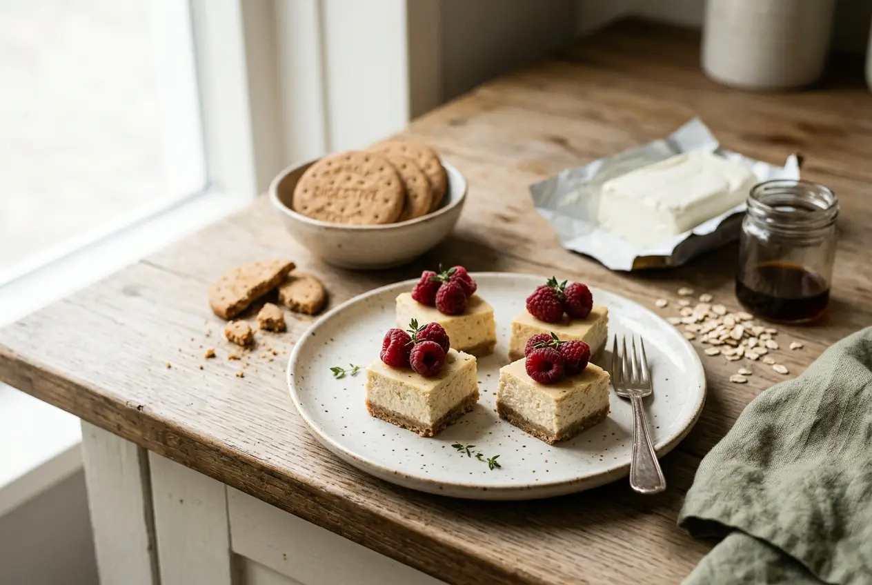 Zelfgemaakte cheesecake bites: portion-gecontroleerde snack