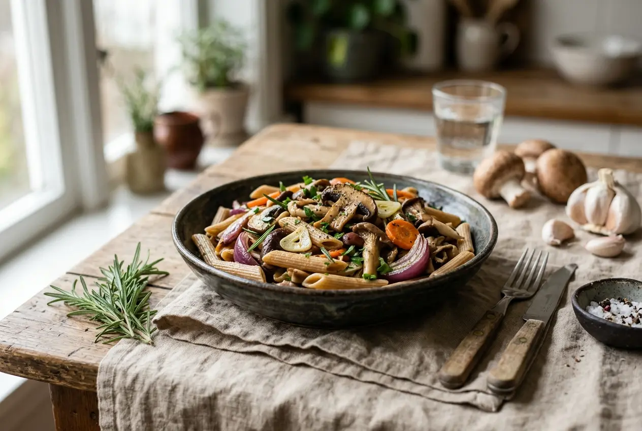 Hartgezond pastagerecht met paddenstoelen: zo ondersteun je cholesterol met voeding