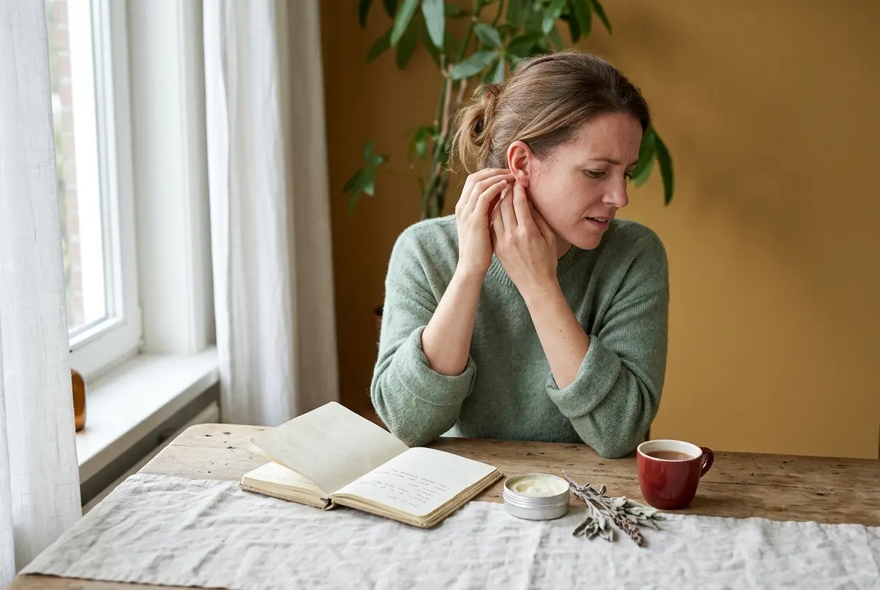 Eczeem achter of in het oor: oorzaken, symptomen en behandeling