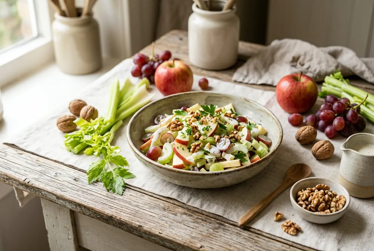 Waldorf salade recept: fris, voedzaam en in 20 minuten klaar