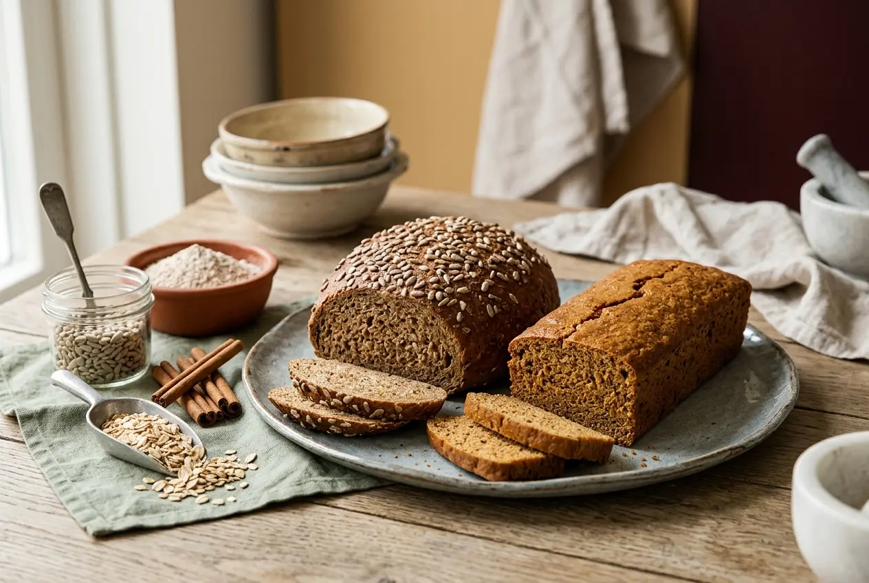 Zelfgebakken ontbijt recepten: gezond brood en ontbijtkoek