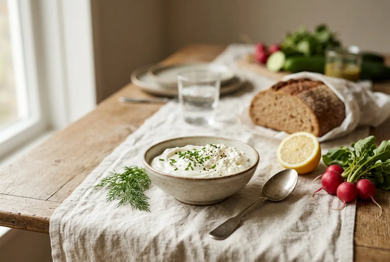 Gezonde vervangers voor crème fraîche: yoghurt, huttenkaas en meer