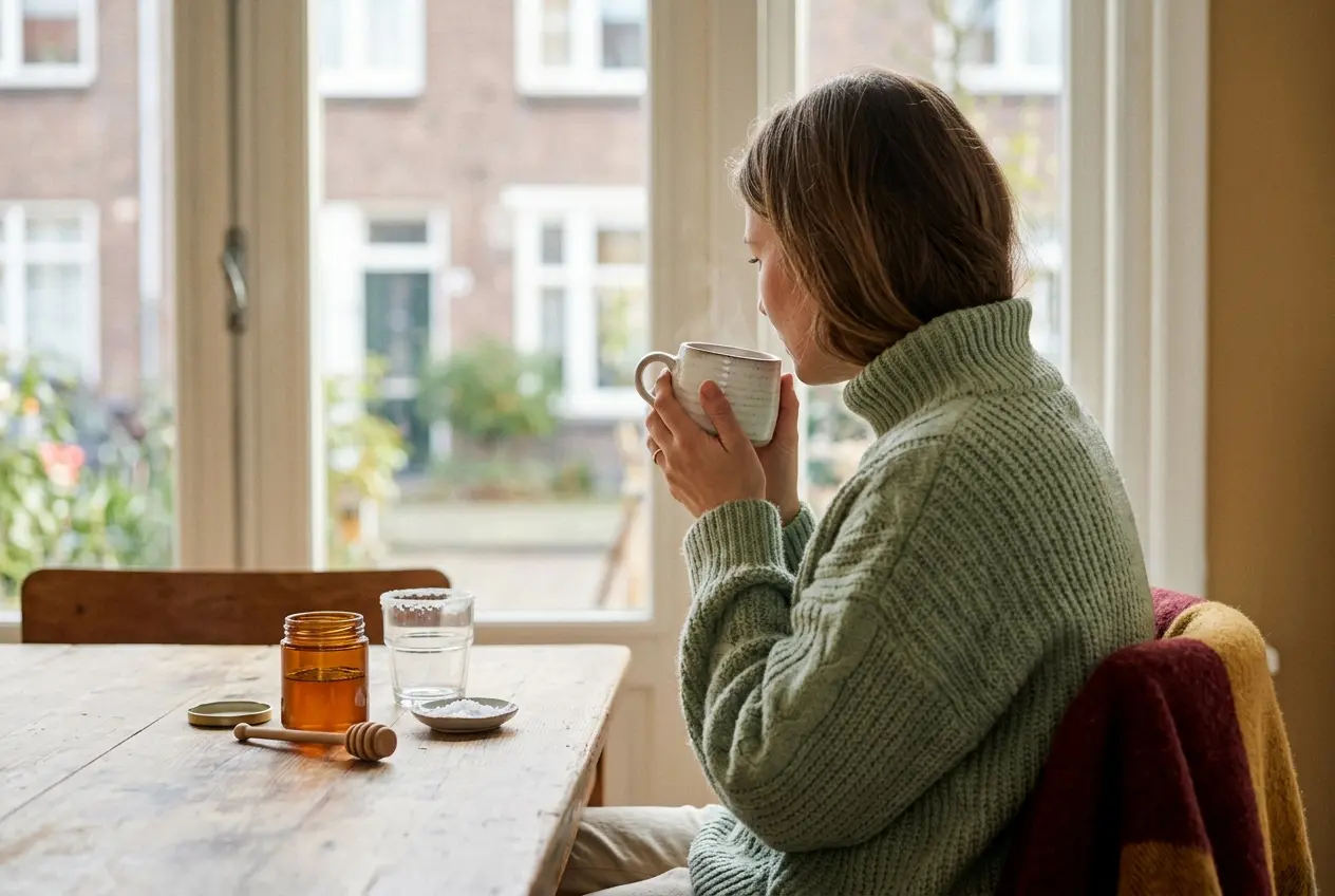 Keelpijn verzachten: 10 huismiddelen die werken (en wanneer naar de huisarts)