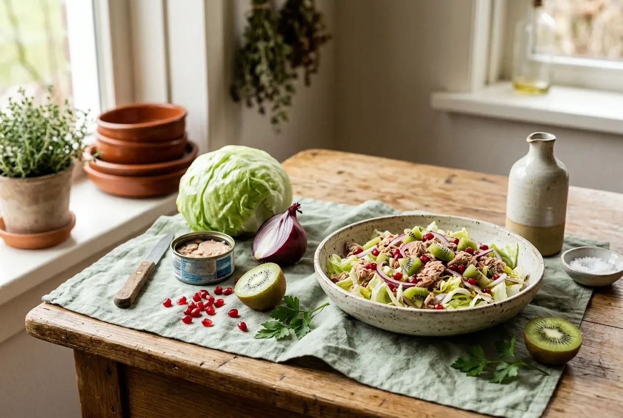 IJsbergsla met tonijn — Snel en voedzaam recept vol omega-3