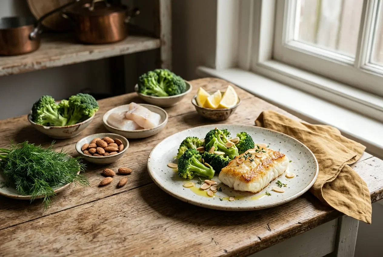 Kabeljauw met broccoli