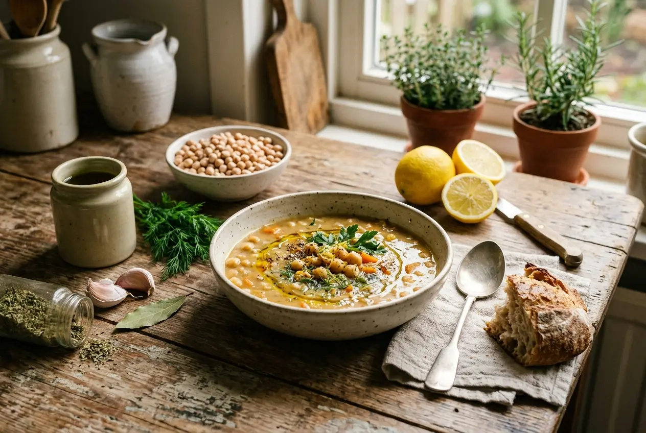 Griekse Kikkererwtensoep (Revithia): recept, voedingswaarden en tips