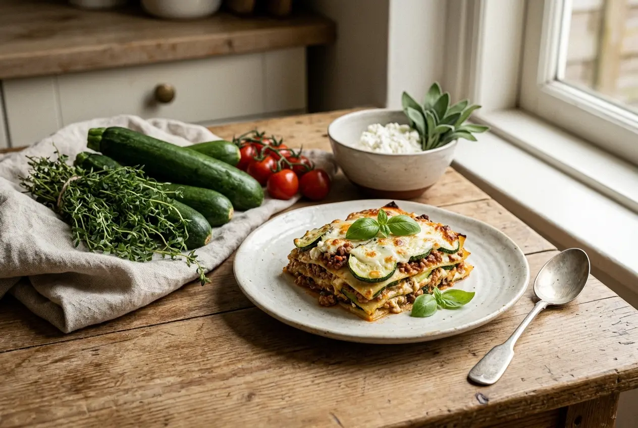 Heerlijke Koolhydraatarme Lasagne met Courgette