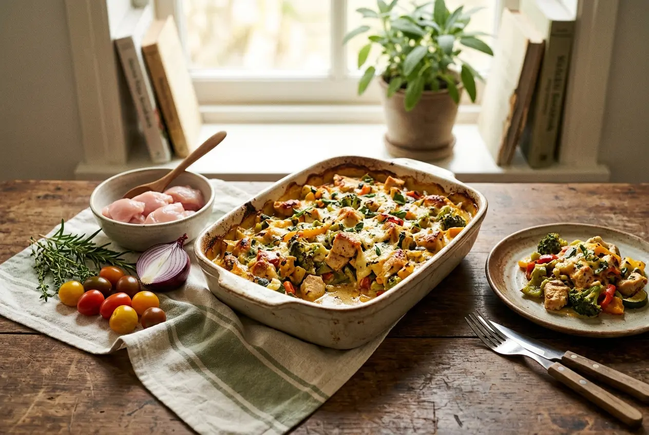 Koolhydraatarme Ovenschotel met Kip: Lekker Recept in 40 Minuten