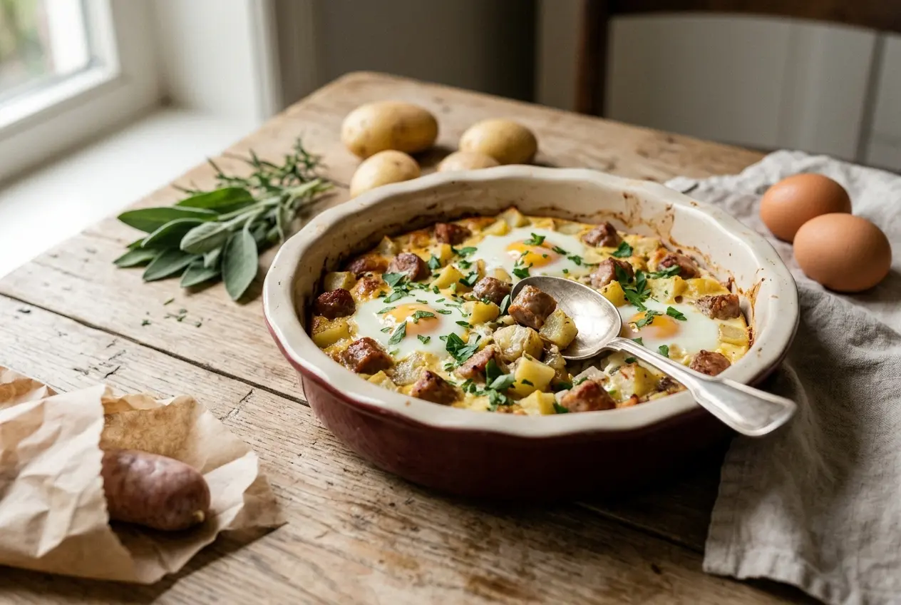 Makkelijke ontbijtschotel met worst — recept en tips