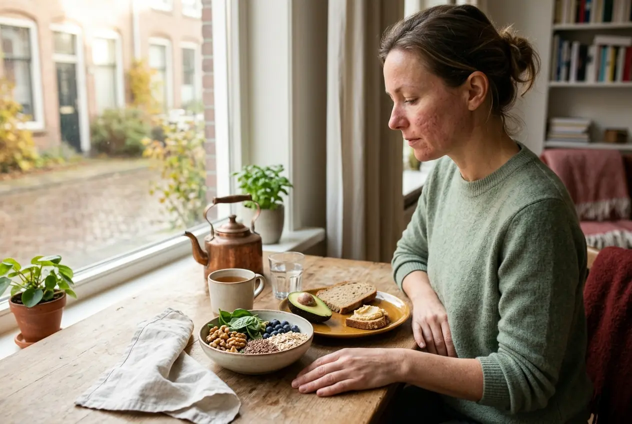 Voeding en rosacea: welke voedingsmiddelen verminderen of verergeren ontstekingen?