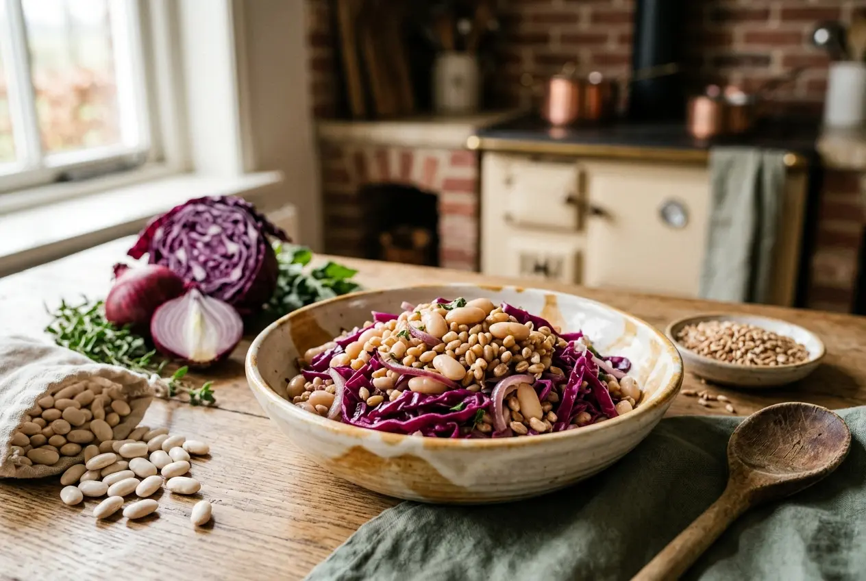 Witte bonen met spelt en rode kool: een hartvriendelijk recept