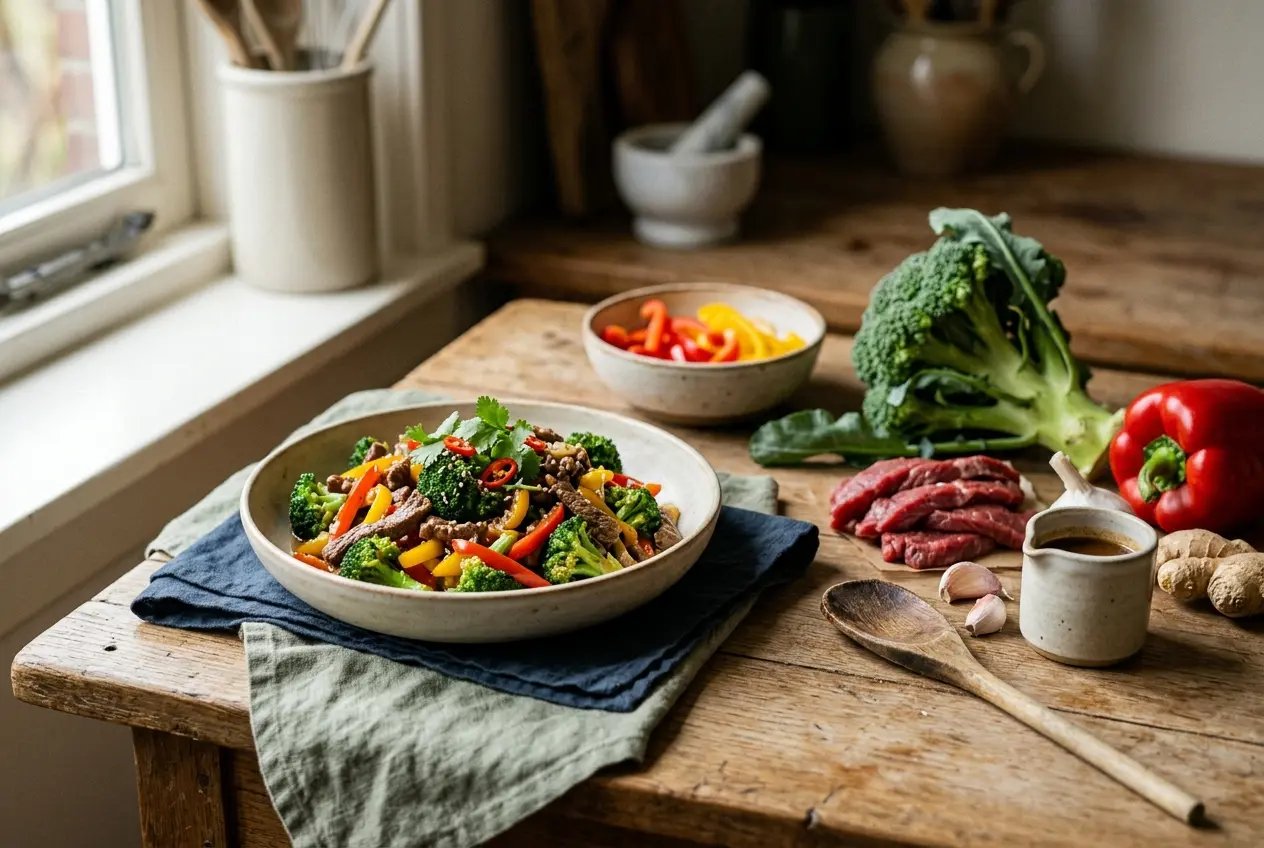 Roerbak broccoli met vlees: snel recept vol voedingsstoffen