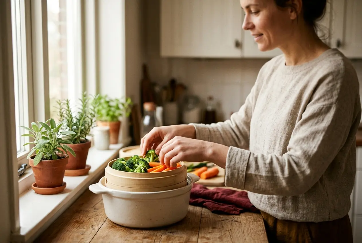 Groenten stomen: meer vitaminen en antioxidanten behouden dan koken