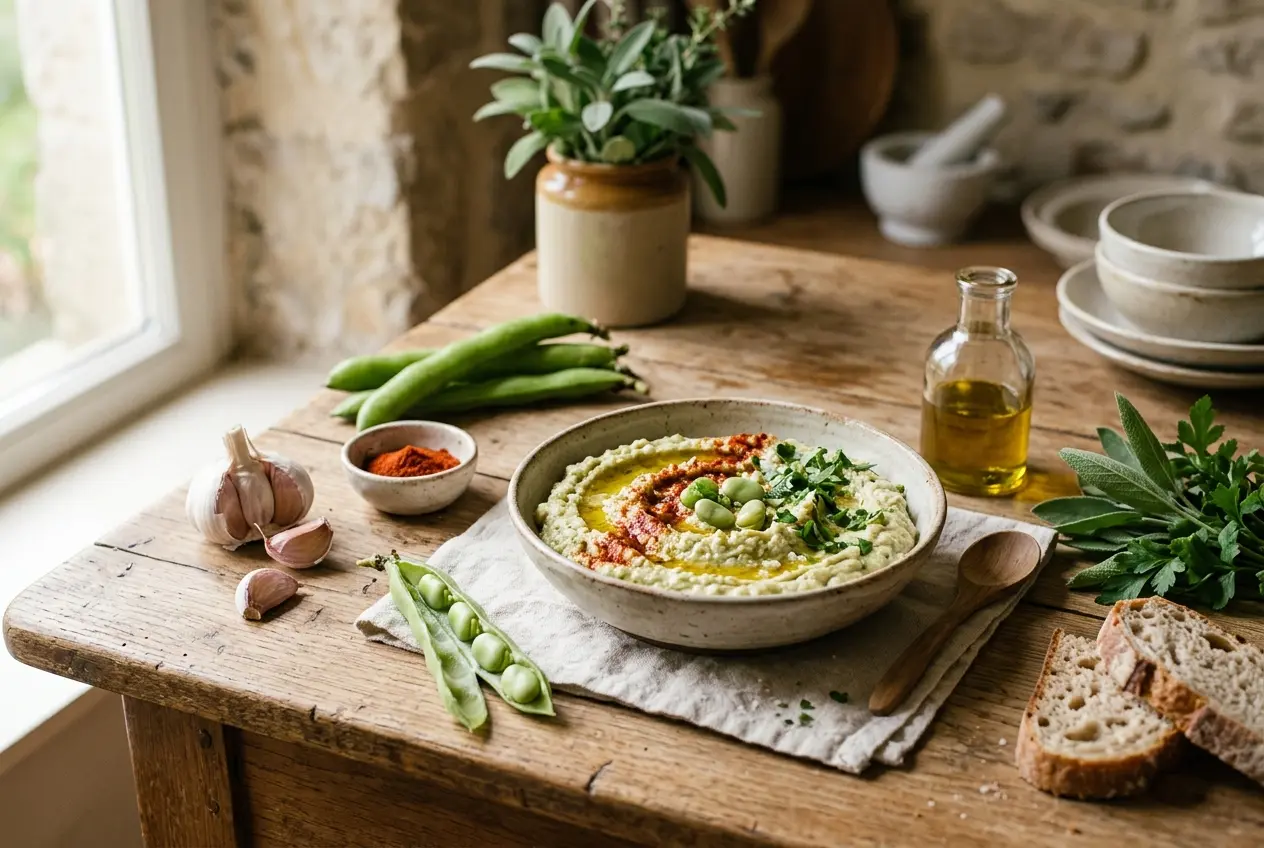 Tuinbonen Spaanse stijl: romige tapas-dip in 20 minuten