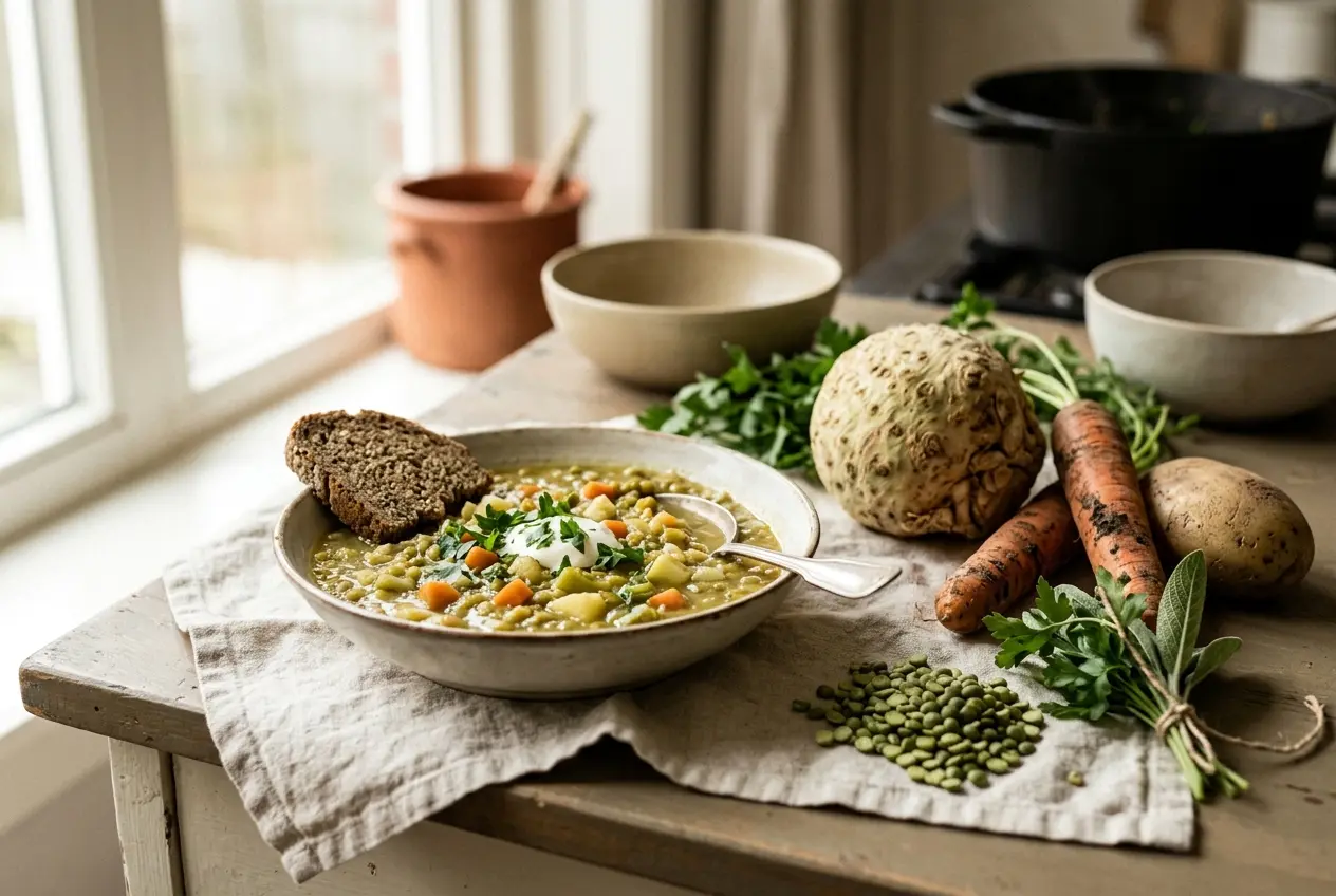 Vegetarische erwtensoep | Voedzaam wintergerecht, makkelijk klaar