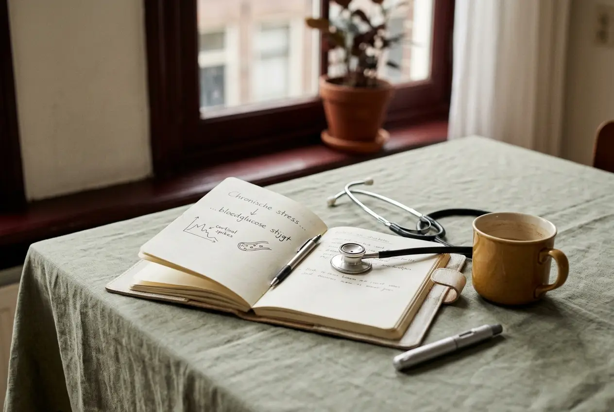 Stress en diabetes: hoe chronische spanning je bloedsuiker verstoort